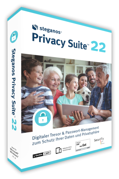 Steganos Privacy Suite 22 - 5 Geräte 1 Jahr