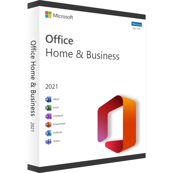 Microsoft Office 2021 Home & Business | Zertifiziert | Win / Mac | Vollversion & dauerhaft Gültig