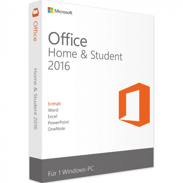 Microsoft Office 2016 Home and Student Cover