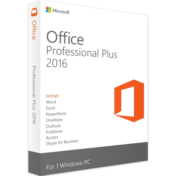 Microsoft Office 2016 Professional Plus Cover