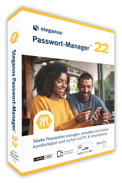 Steganos Passwort Manager 22 - 5 Geräte 1 Jahr